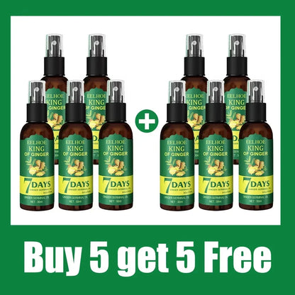 Fast Ginger Hair Growth Serum Anti Hair loss Baldness Regrowth Hair Care Oil Repair Damaged Scalp Treatment For Women Men