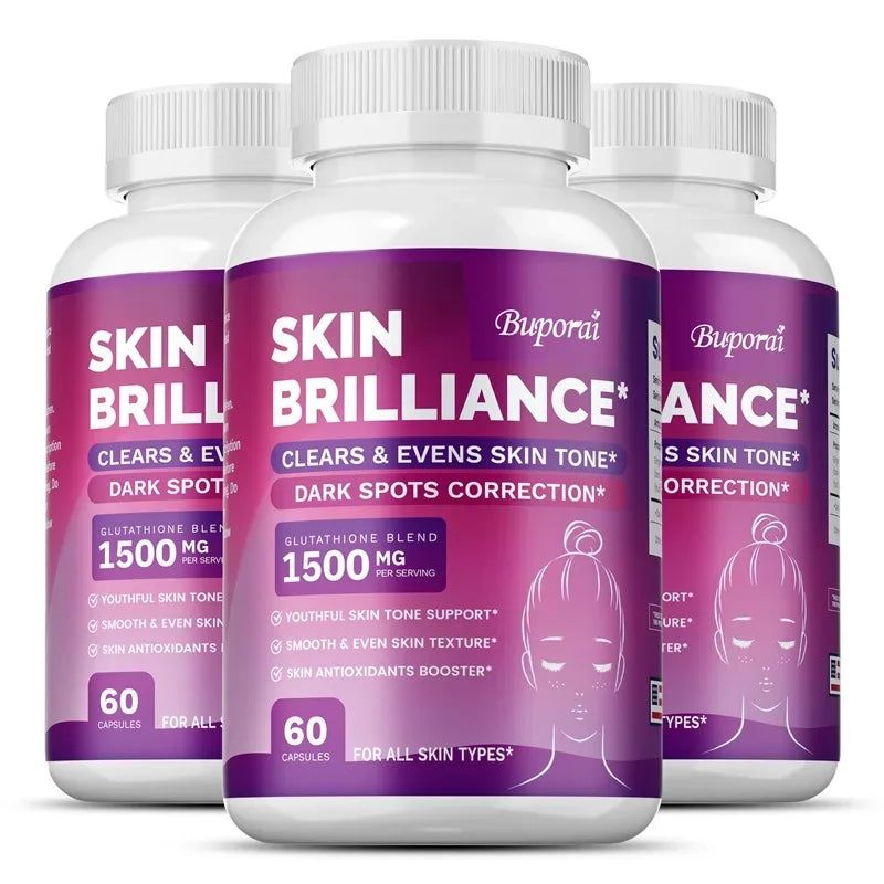 Glutathione Capsules - Beautiful Skin, Antioxidant Supplements, Healthy Skincare, Hair, Nails, Immune Support