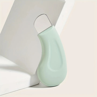 Manual Blackhead Removal Tool，Suitable for Face - Gentle pore cleanser and extractor，With textured surface and light green handl