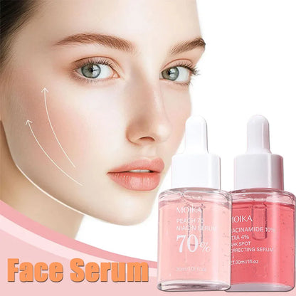 Peach 70% Niacinamide Face Serum Melanin Removal Fade Melasma Dark Spots Corrector Shrink Pores Moisturizing Korean Skin Care