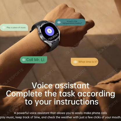 Smart Watch Men Watch 5 Pro AMOLED HD Screen Bluetooth Call GPS Trajectory NFC Heart Rate Monitor Compass SmartWatches 2025 New