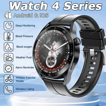 New Watch 4 Pro Upgrade Smart Watch 2025 Watch 4 Series Heart Rate Sleep Health Monitoring BT Call Sports Waterproof Smartwatch
