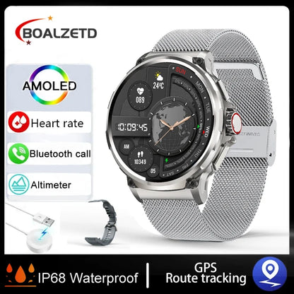 710mAh Bluetooth Call Smart Watch Men Sports Fitness Watches 1.85"HD Health Monitor Waterproof Smartwatch Men For Holiday Gifts