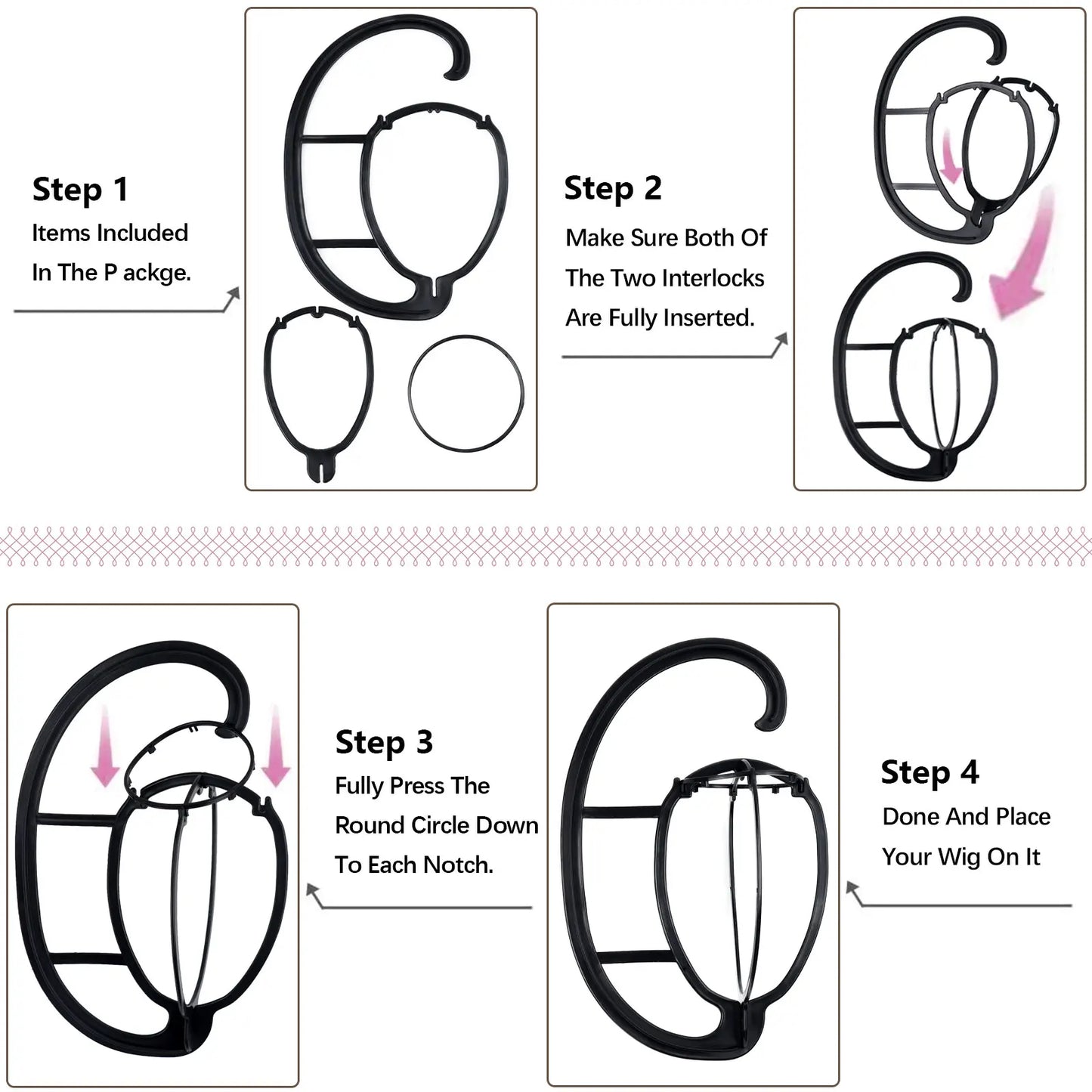 Wig Hanger Portable Hanging Wig Stand for Wigs and Hats Collapsible Wig Dryer Durable Wig Hanging stand Collapsible Wig