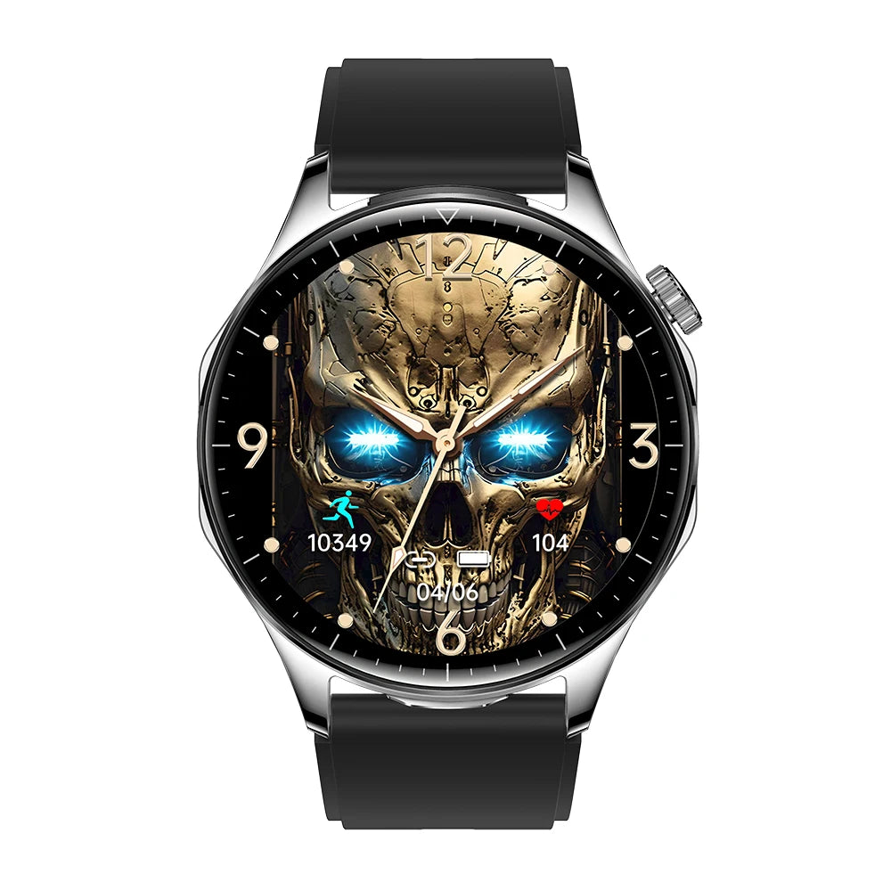 Rainbuvvy T98 TWS Build-in Earbuds Watch 1.43inch AMOLED Screen Wireless Earphones Blutooth Call Calories 2 IN 1 Smart Watch