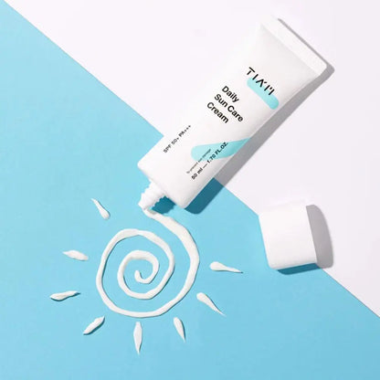 Daily Sun Care Cream SPF50+ PA+++ Aloe Vera Sunscreen No White Cast Daily Care Sunscreen Deep Moisturizing Non-Greasy Skin Care