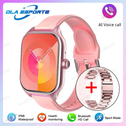 New Smart Watch Bluetooth Call Heart Rate Sleep Monitoring 100+ Sports Modes Pedometer IP68 Waterproof Smartwatch For Men Women