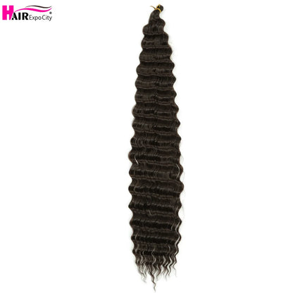 Ocean Wave Crochet Hair Extensions 30Inch Synthetic Deep Twist Curly Crochet Braids Soft Bohemian Water Wave Braid Hair