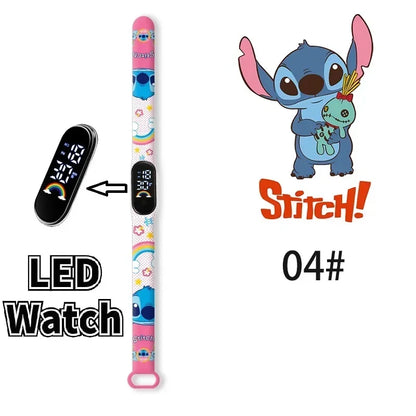 Stitch Children Watches Girls Waterproof Sport Touch Screen Watch for Women Waterproof Digital Clock Bracelet Gifts