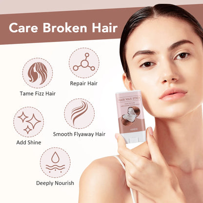 Hair Wax Stick 15g Non-Greasy Style Aloe Vera Sakura Flavored Anti-frizz Artifact Hair Long-lasting Style for Wig Edge Control