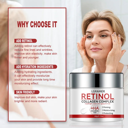 Retinol Moisturizer Face Cream Repairing Moisturizing Nourishing Cream Brightening Skin Facial Cream Anti-Aging Face Skin Care