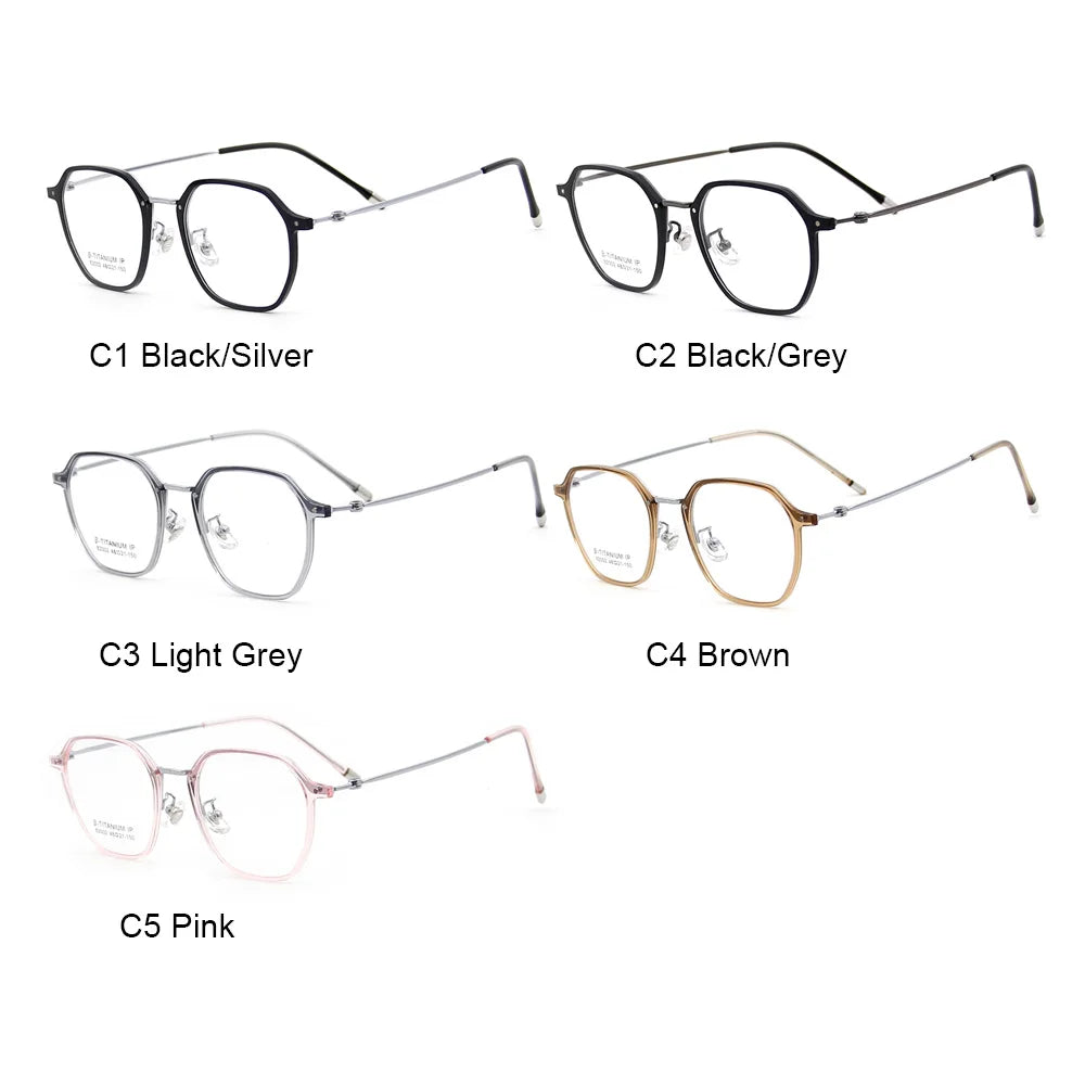 Ultralight TR90 β Titanium Optical Glasses Frame Flexible Anti-Slip Legs Plastic Eyewear for All-Day Comfort & Professional