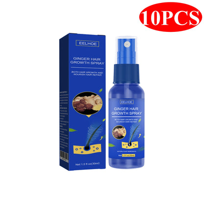 Ginger Hair Growth Serum Spray Essence Prevent Hair Loss Scalp Treatment Improve Alopecia Strengthening Roots Hair Care Fluid