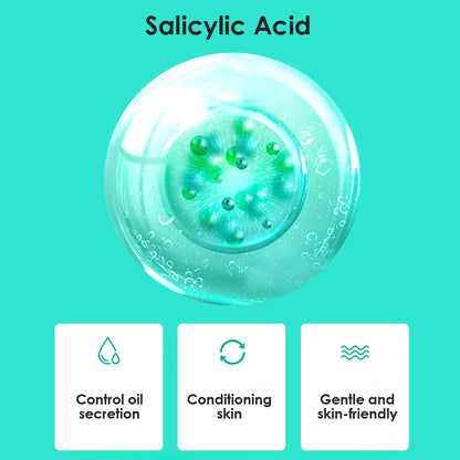 30ml 15% Azelaic Acid Purifying Gel Salicylic Acid  Pore Shrinking Cream Acne Treatment Blackhead Removal Face Deep Cleaning Gel