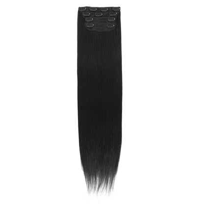 Highlight P4/10/16 Clips In Straight Hair Extensions 4Pcs/pack 200g Heat Resistant Soft Nature Bio Human-Like Matte Colored Hair