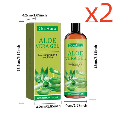 Aloe Vera Gel Nourish Moisturize Smooth Soften Soothe Face Prevent Acne Pimple Redness Cracked Rough Moisturizing Aloe Vera Gel