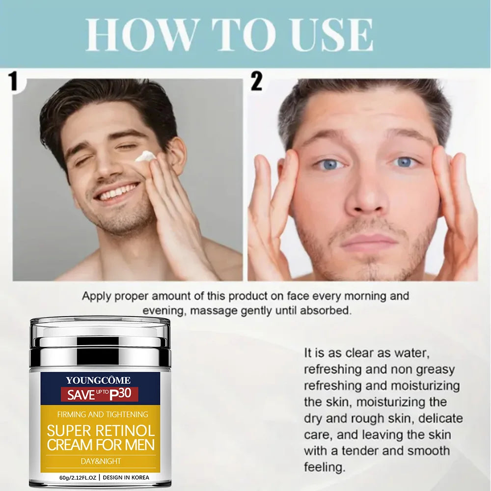 30&60G Retinol Anti Aging Face Cream Moisturizing Wrinkle Remover Collagen Hyaluronic Acid Creams Skin Care Cosmetic