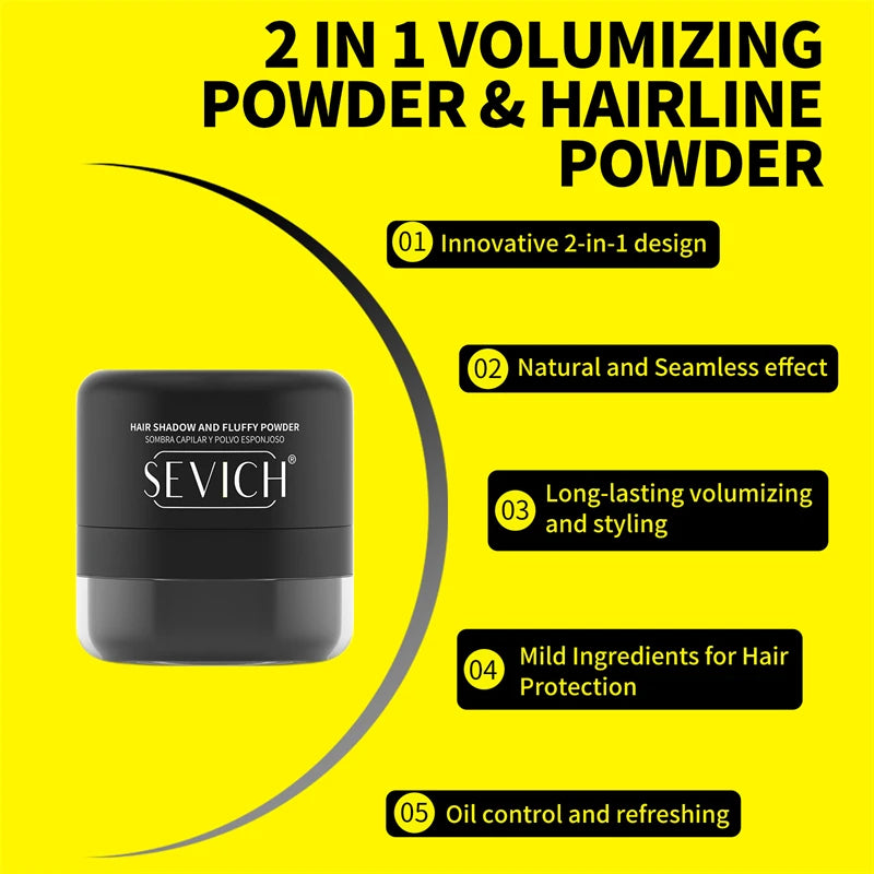 SEVICH Hairline Powder Hair Fluffy Powder Waterproof Hair Concealeroil Control Instant Increase Hair Volume Hair Styling Powder