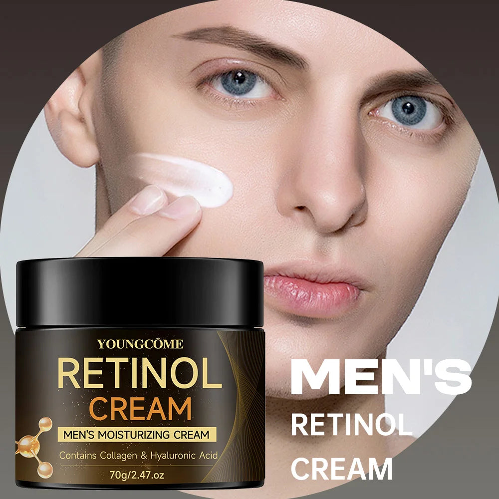 Men's Retinol Moisturizing Cream - Anti-Aging, Wrinkle-Reducing, Skin-Firming Face Cream for Men,Restores Youthful Glow 40g/70g