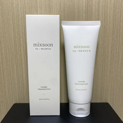 MixsoonCentella Assay Cleansing Milk Oil Control Acne Removal 150ml Soy Essence Deep Moisturizing Exfoliating and Hydrating 50ml