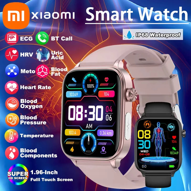 Xiaomi Smart Watch Women Blood Lipid Uric Acid AI Diagnostic Detector Body Temperature Female Menstrual Health Tracker Man New