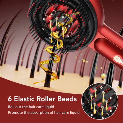 3-in-1 EMS Head Massager Scalp Brush Essential Oil Device for Hair Treatment Tools Fluid Nourishing Scalp Electric Massage Comb