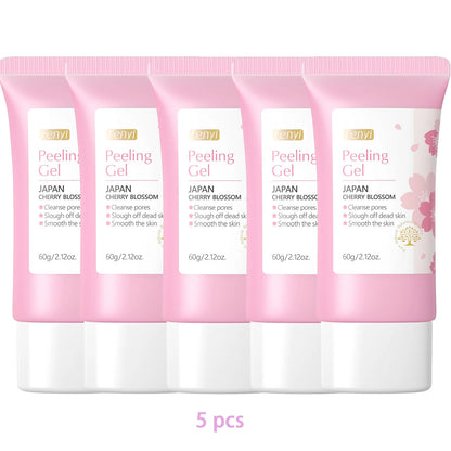 Sakura Face Deep Cleaning Exfoliating Gel Skin Care Whitening Moisturizer Repair Facial Scrub Skin Care 60g