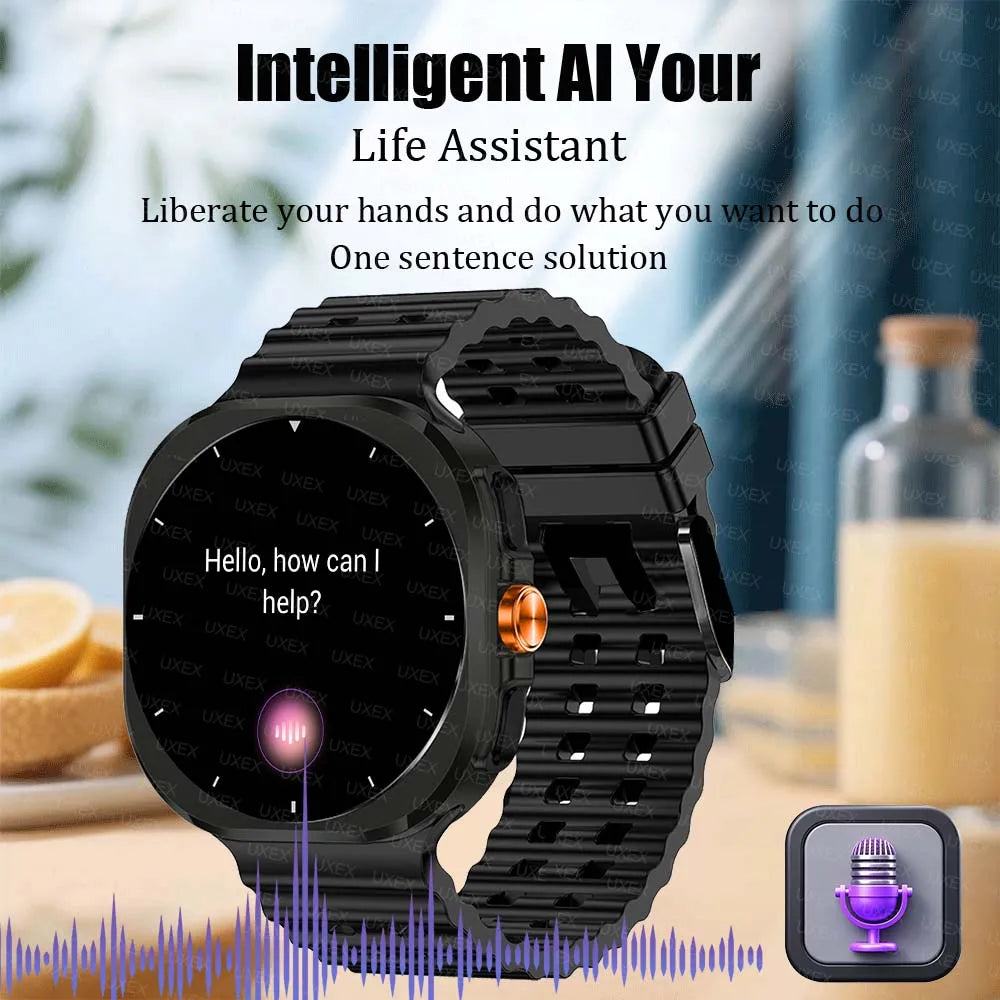 Wireless Calling Commerce Smartwatch Men 1.52 HD Christmas Gift Health Tracker Custom Photo Watches Women Sports For Android Ios