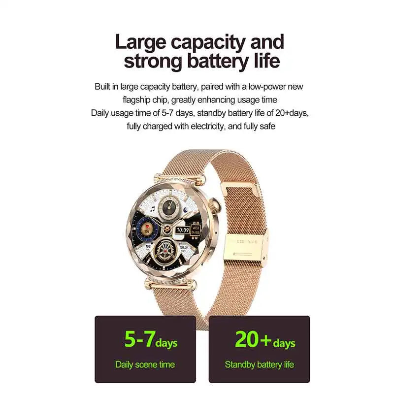 VALDUS Smartwatch Women Fitness Bluetooth Call IP68 Waterproof AMOLED Screen Long Battery Life Sport 2025 VL66 Pro Smart Watch