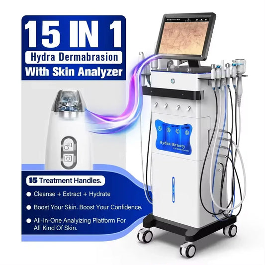 15 in 1 Hydra-Deep Cleansing Machine, Water Analyzer for Facial Care