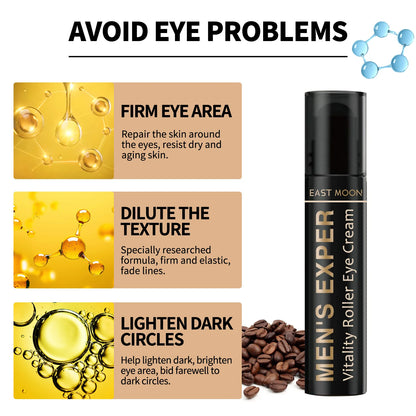 Men's Retinol Eye Cream Eye Bag Firming Lifting Cream Lightening Dark Circles Skin Instant Eye Repair Serum Stick Remover Gel