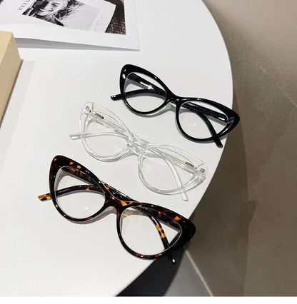 Cat Eye Shape Women's Eyeglasses Frame Blue Light Blocking Eyeglasses for Men New Stylish Female Glass