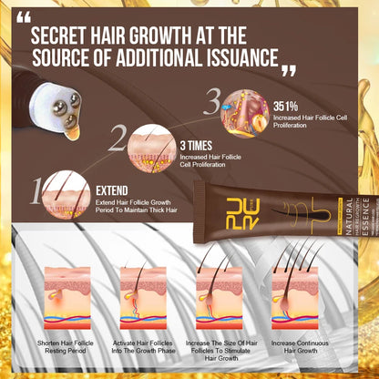 PURC Ginger Hair Growth Serum Hair Loss Treatment Fast Hair Growth Products for Men Women Hair Care