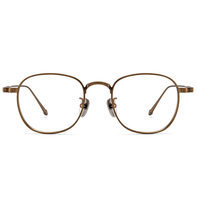 New Pure Titanium Women's Glasses Frame Retro Square Frame Myopia Glasses Frame Ultra-light Optical Prescription Glasses For Men