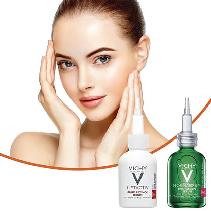 VICHY Vitamin C Serum Antioxidant Firm Skin Facial Essence Retinol Hyaluronic Acid Serum  Collagen Facial Repair Cream Skin Care