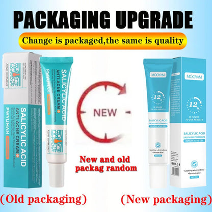 Salicylic Acid Acne Removal Cream Anti-Acne Repair Redness Pimple Spots Deep Cleaning Pore Oil Control Moisturizing Skin Care