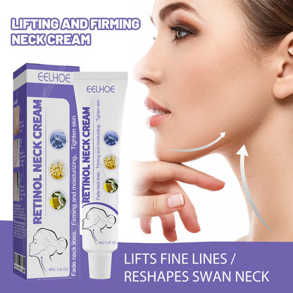 EELHOE Retinol Neck Cream Fades Neck Lines Moisturizes Tightens Neck Balanced Skin Neck Massage Cream Versatile Adaptability