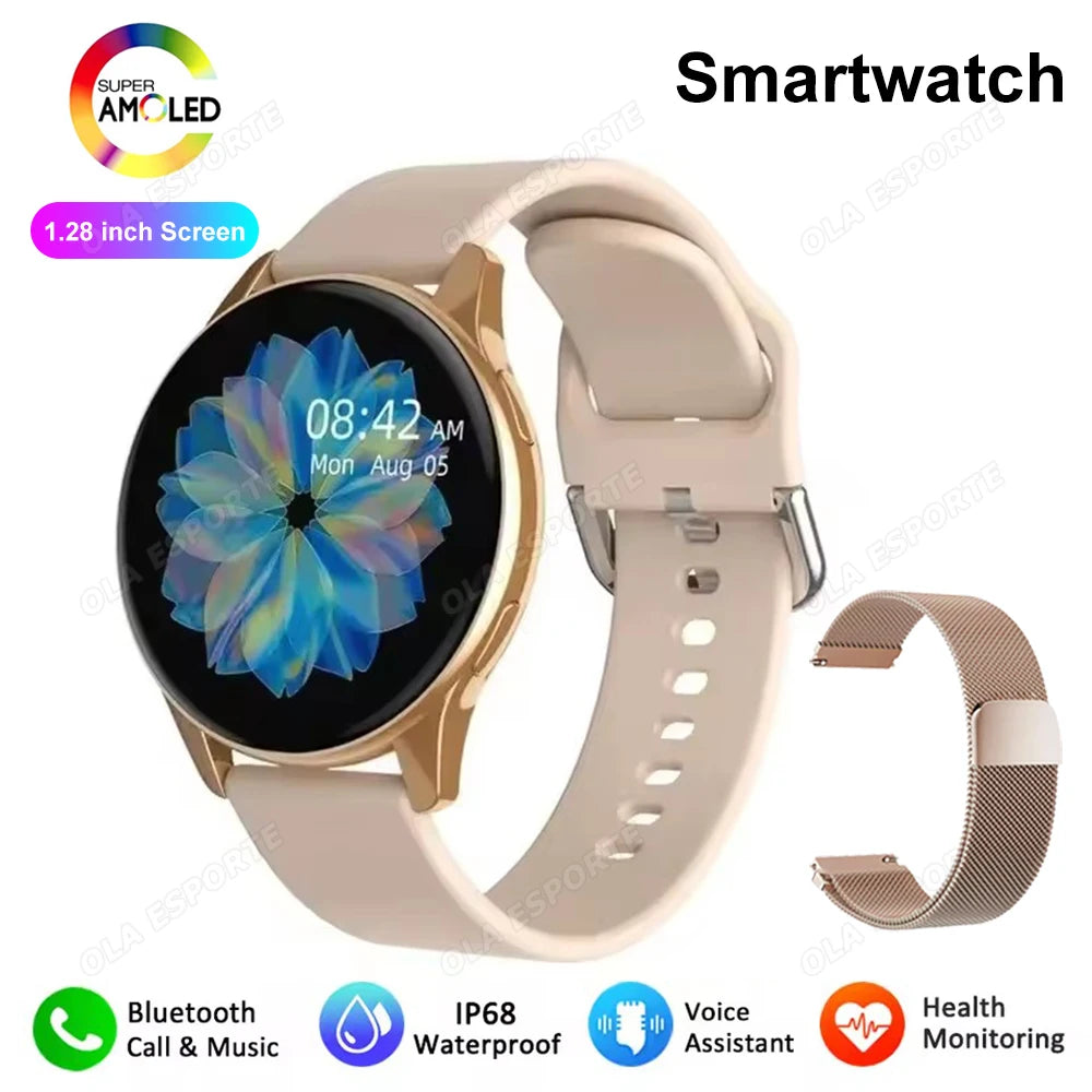 Men Women Sports Smart Watch 1.28" Screen Voice Call Smartwatch Heart Rate Sleep Monitoring Smart Notifications Message Preview