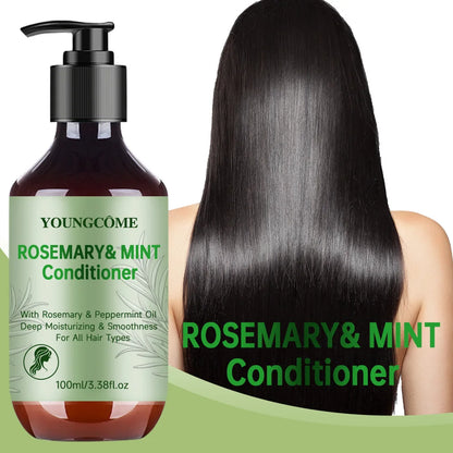YOUNGCOM Rosemary Mint Strengthening Hair Conditioner- Detangling & Hydrating Conditioner to Help Increase Manageability Strands