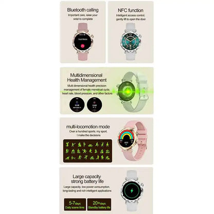 VALDUS Smartwatch Women Fitness Bluetooth Call IP68 Waterproof AMOLED Screen Long Battery Life Sport 2025 VL66 Pro Smart Watch