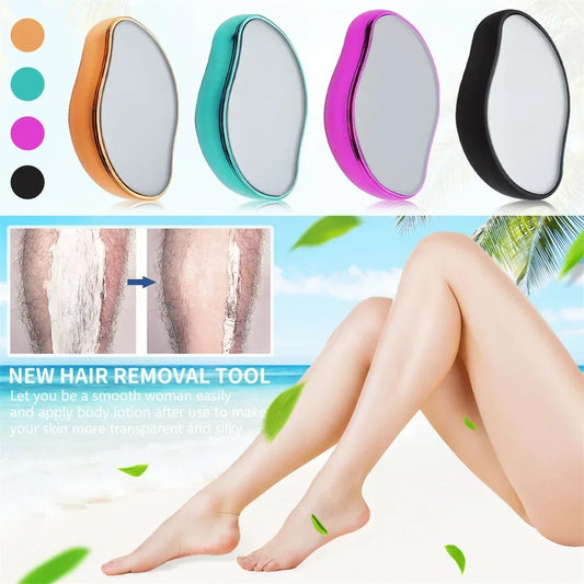 HOT Crystal Painless Physical Hair Removal Eraser Glass Hair Remover Epilator Safe Easy Cleaning Reusable Body Care Depilation