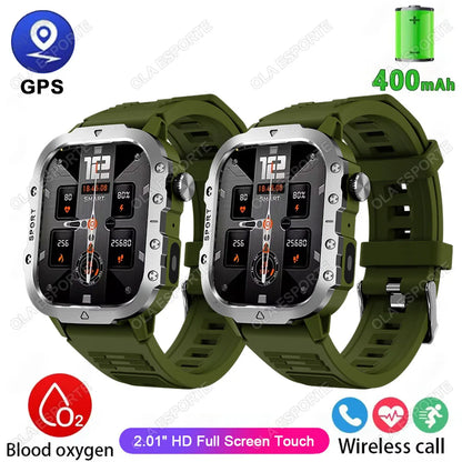 New Military GPS Smart Watch Men Flashlight Waterproof Outdoor Sport Tracker Bluetooth Call Smartwatch Man Women For Android IOS
