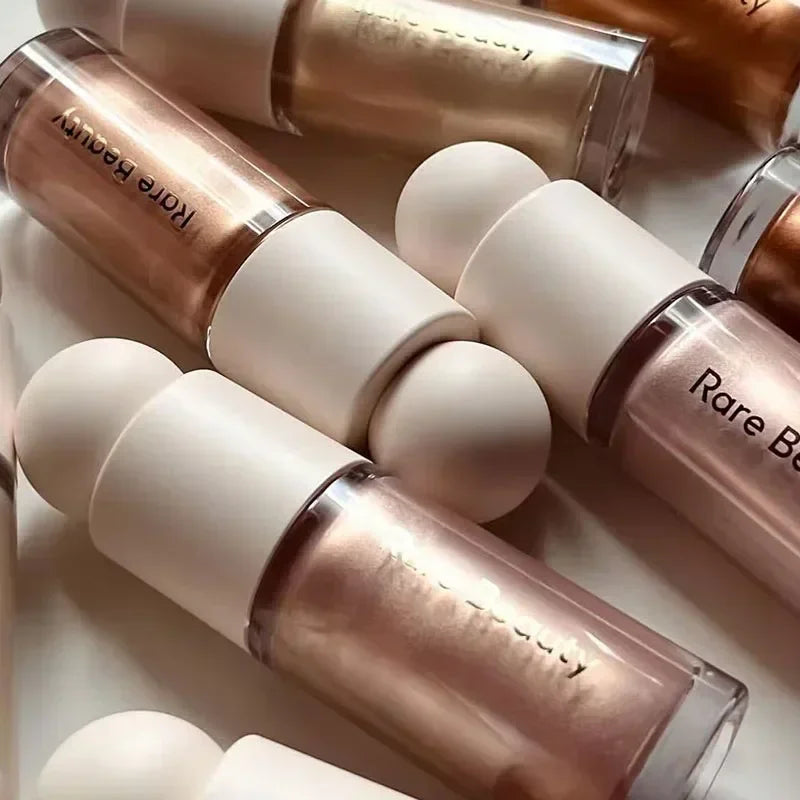 New Fashion ROSE BEAUTY Setting Powder With Mirror Liquid Blush Moisturizing Dual-use Waterproof Lip Glaze Rouge Smooth Makeup