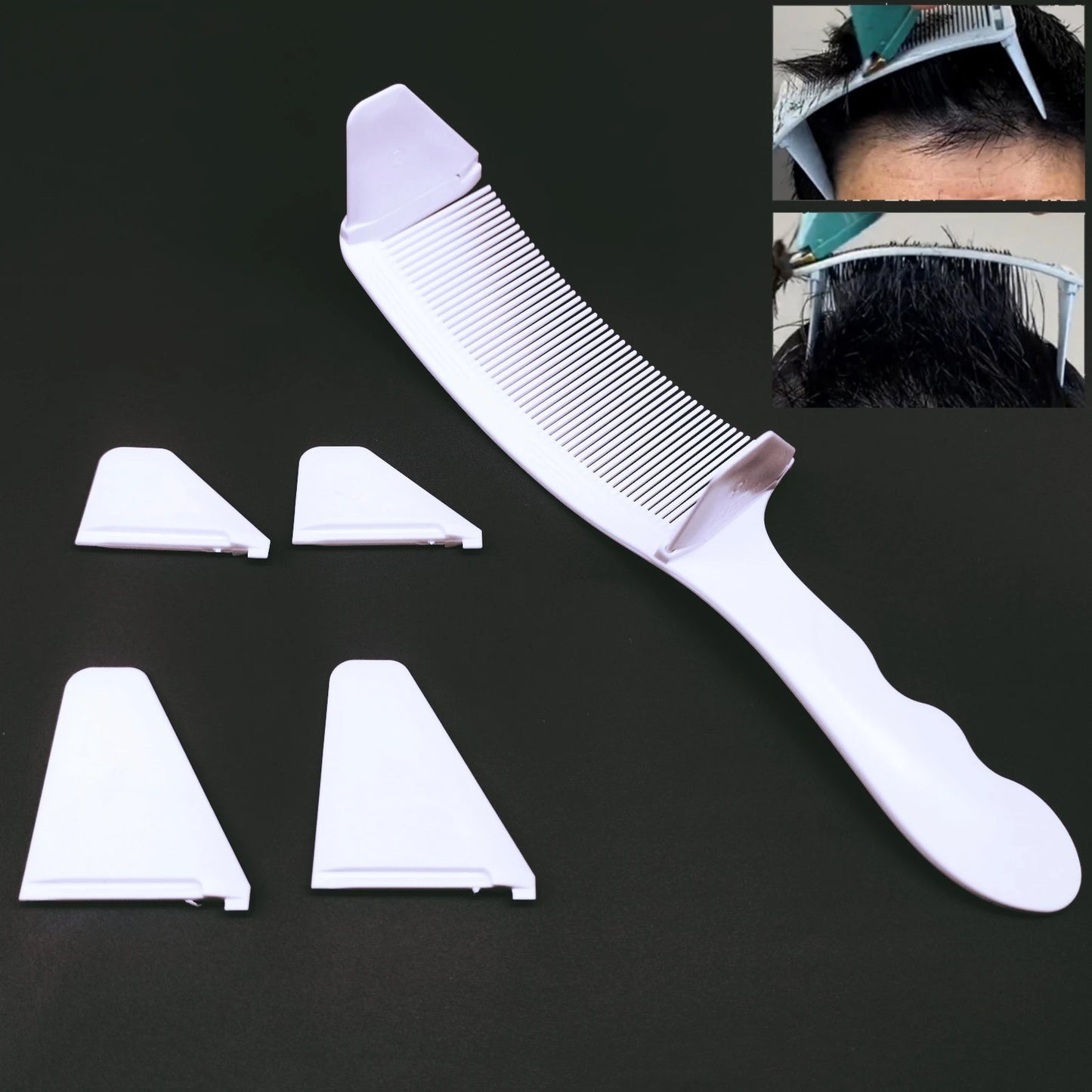 1/2/3Pcs Barber Hair Comb Kit Flat Top Hair Cutting Fading Stying Fade Comb  Men Fade Brush Salon Hair Tool Accessories