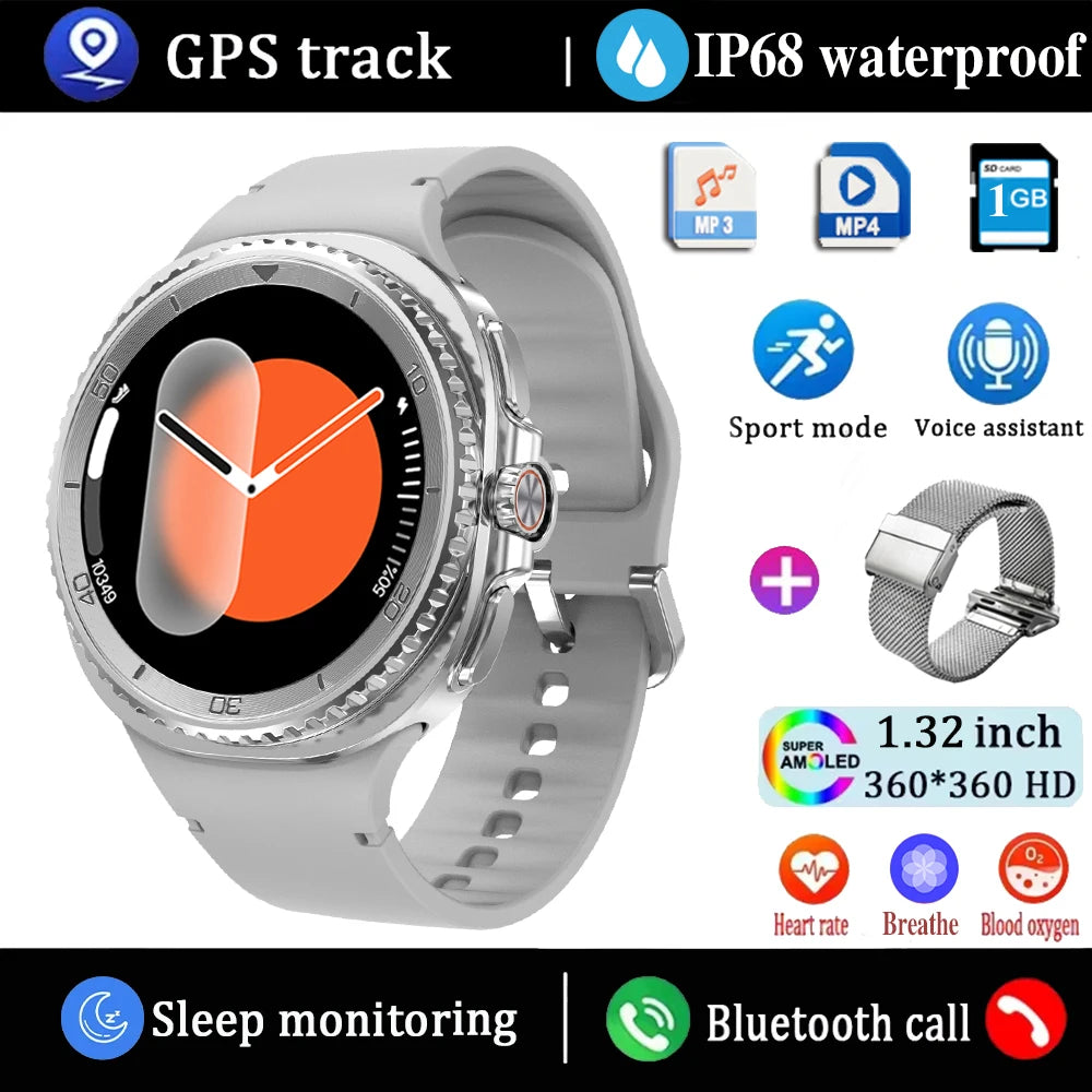 2025 New Watch8 Ultra Smart Watch Classic NFC Health Monitoring GPS Bluetooth Call 3ATM Waterproof HD Smartwatch For IOS Android