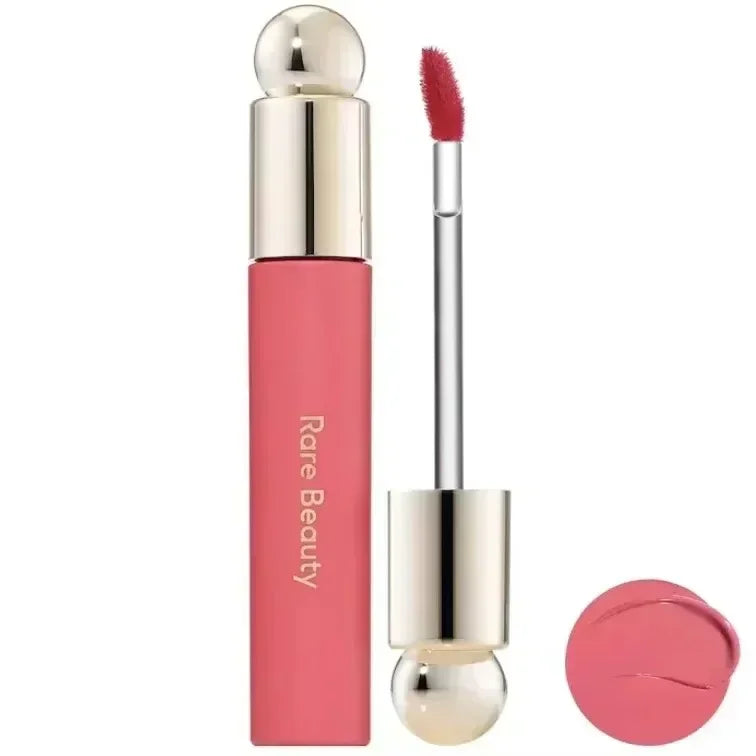 New Fashion ROSE BEAUTY Setting Powder With Mirror Liquid Blush Moisturizing Dual-use Waterproof Lip Glaze Rouge Smooth Makeup