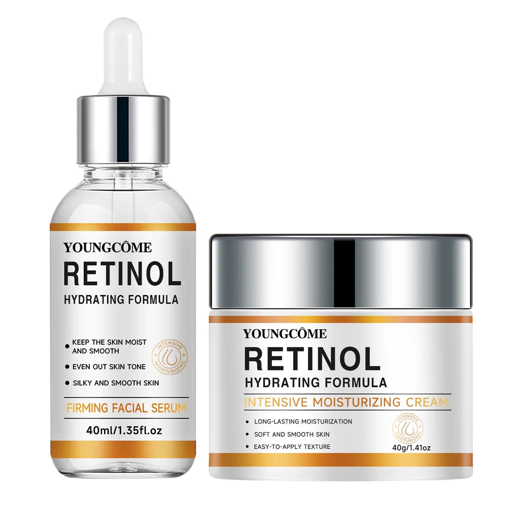 YOUNGCOME Retinol & Hyaluronic Acid Night Cream - Anti Aging Firming Moisturizer for Wrinkles, Fine Lines & Hydrated Skin
