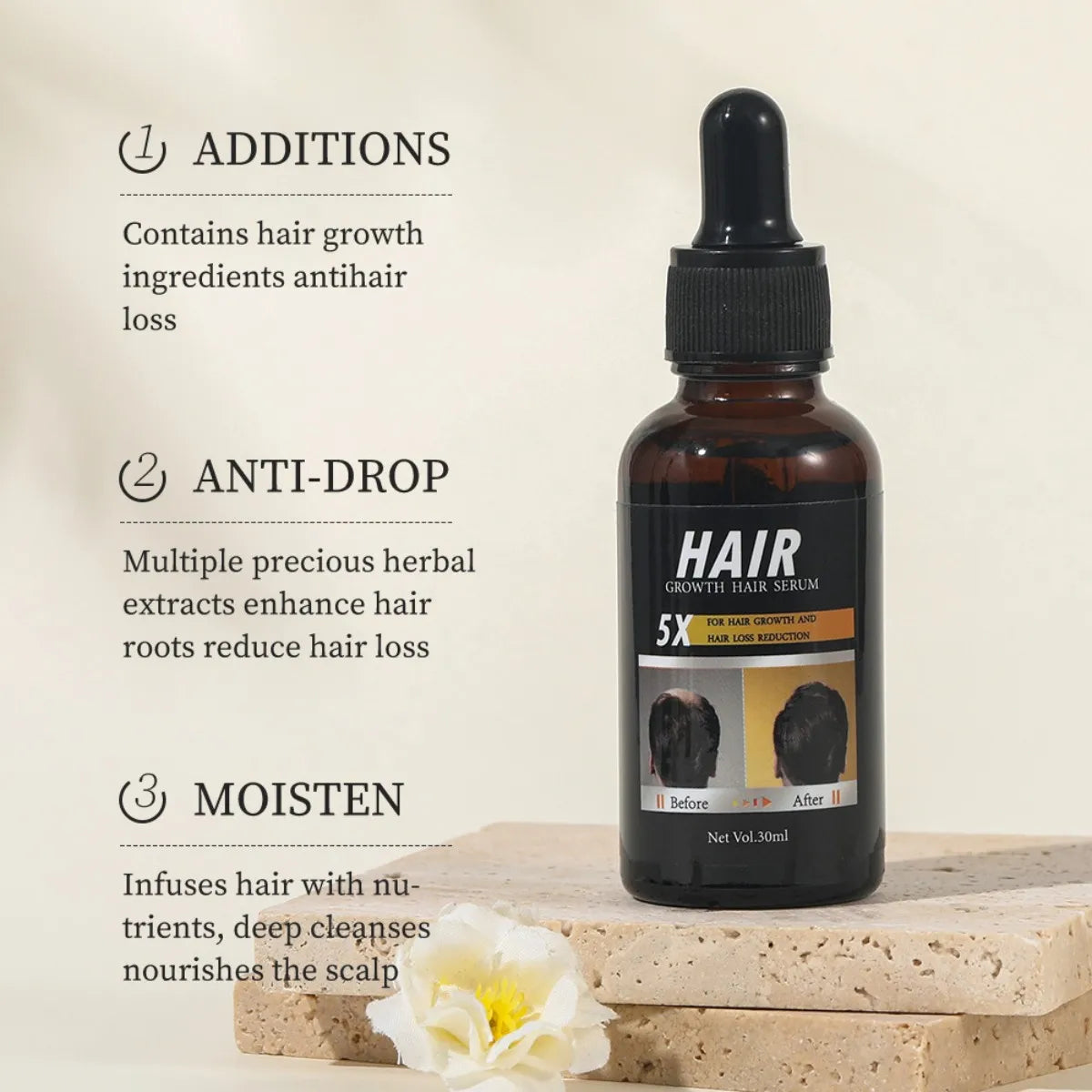 Hair Care Oil Hair Roots Scalp Treatment Improve Androgenetic Alopecia Scalp Treatment Serum Strengthen Hair Roots