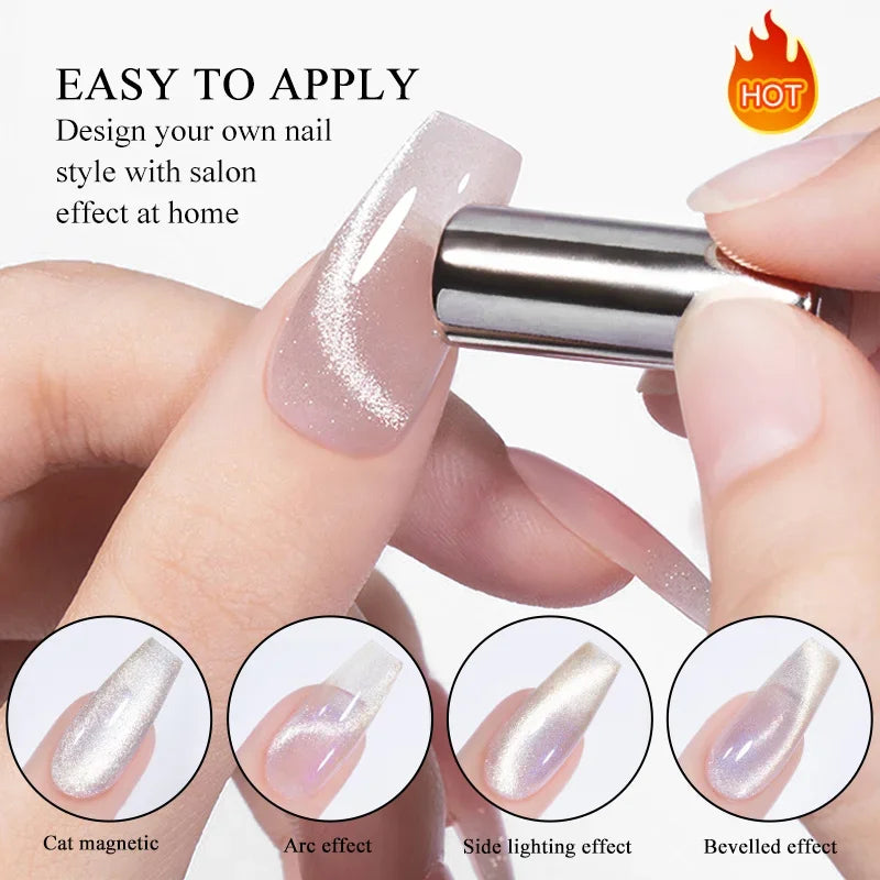 BORN PRETTY 10ml HEMA TPO FREE Mint Chocolate Cat Magnetic Gel Nail Polish Sumer Colored Ultra Shine Soak Off UV Gel Nail Art