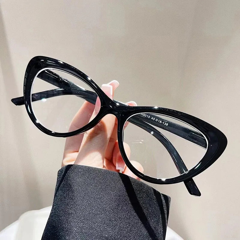 Cat Eye Shape Women's Eyeglasses Frame Blue Light Blocking Eyeglasses for Men New Stylish Female Glass
